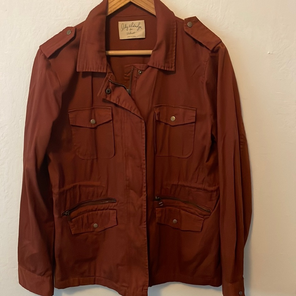 Never worn deep red utility jacket.